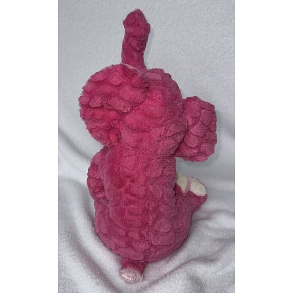 The Petting Zoo Pink Elephant Big Eyes Plush Soft Toy 2010 Stuffed Animal - Picture 6 of 8